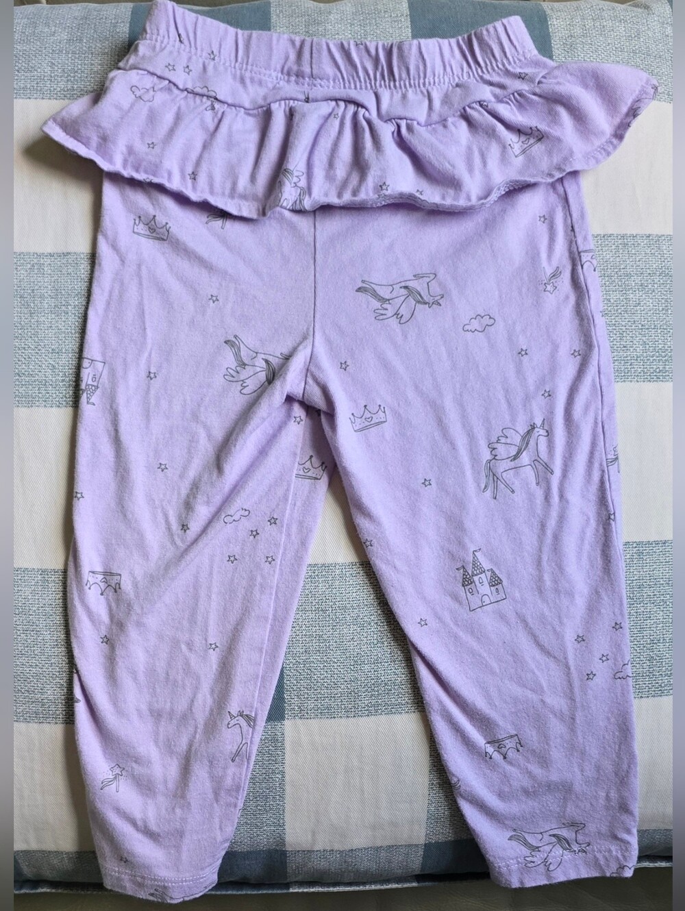 Purple Baby Girl Leggings 18 Months Carter's Unicorn Castle Stars Skirt Ruffle